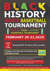 Get Boston Sports Black History Basketball Tournament