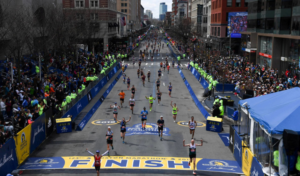 2023 Boston Marathon finish line