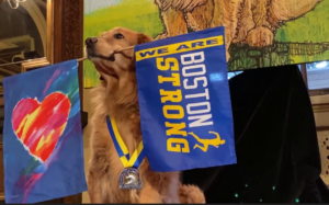 Boston Marathon Finish Line Flag 2023