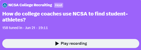 NCSA College recruiting and scouts