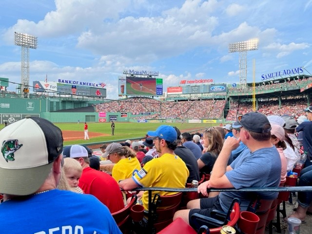 Boston Red Sox Fenway Park T-Shirt from Homage. | Red | Vintage Apparel from Homage.