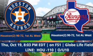 Houston Astros vs Texas Rangers Game 4 ALCS Predictions and Odds